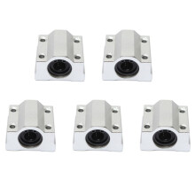 5X SCS10UU 10mm Linear Motion Bearing Slide Bushing Block Silver