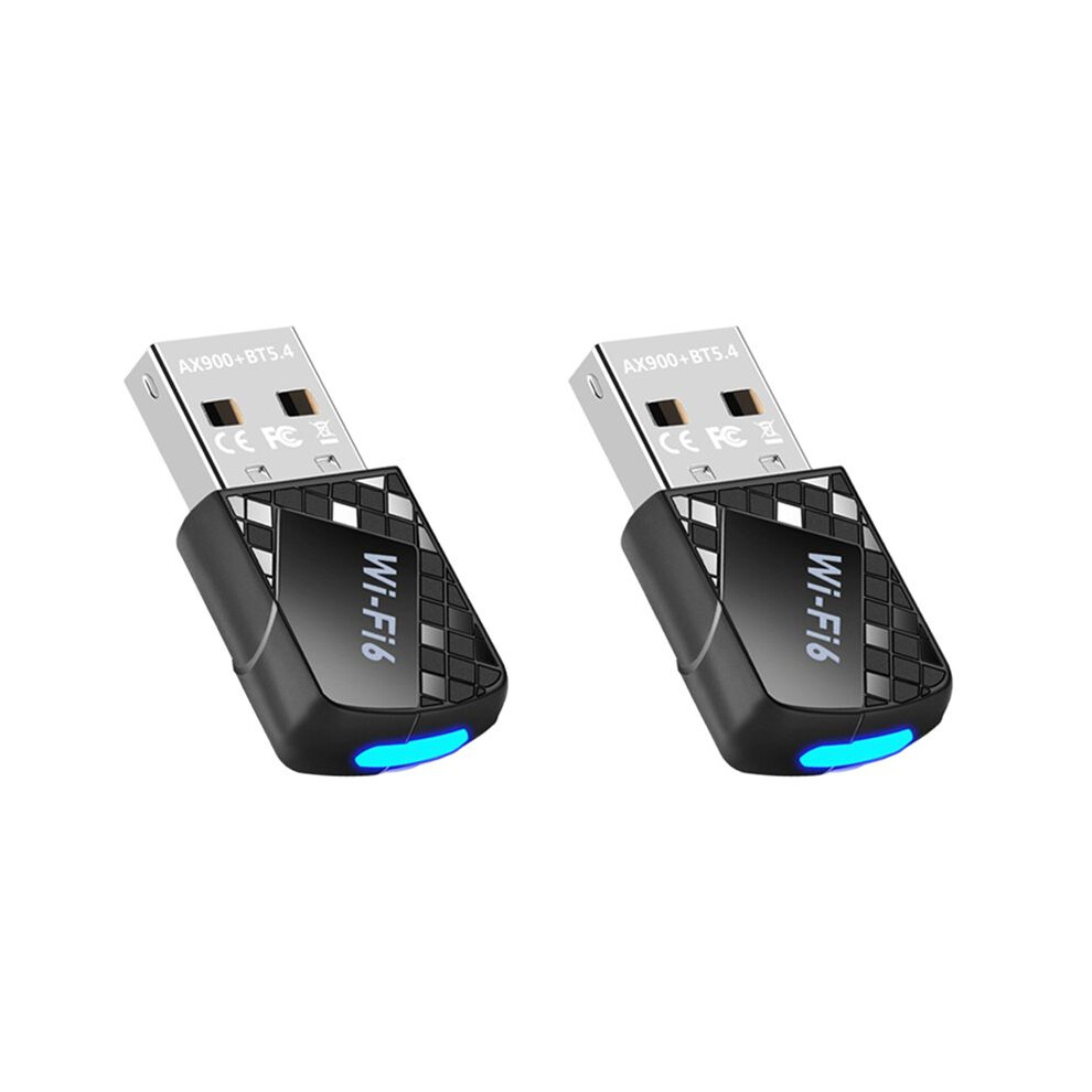 Photos - Cable (video, audio, USB) 2X AX900 USB WiFi 6 Adapter 900Mbps 5.4 2 in 1 USB Dongle 2.4G 5G Wireless WLAN Receiver for Win10&Win11