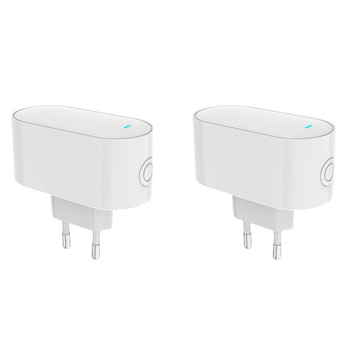2X Tuya ZigBee Gateway Hub Multi-Mode ZigBee Gateway Bridge  Mesh Hub for  Home Automation EU Plug