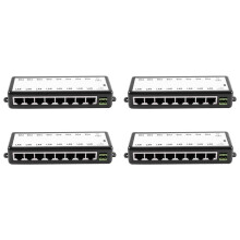 4X 8 Poe Injector Poe Splitter for Cctv Network Poe Camera Power over Ethernet Ieee802.3Af