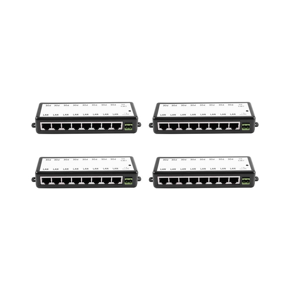4X 8 Poe Injector Poe Splitter For Cctv Network Poe Camera Power Over Ethernet Ieee802.3af 4711290831590