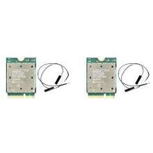 2X Tarjeta WiFi Inalámbrica QCNCM865 de Triple Banda con 5.4, Adaptador de Red Inalámbrico de Triple Banda de 2,4 G/5 G/6 Ghz para Win11