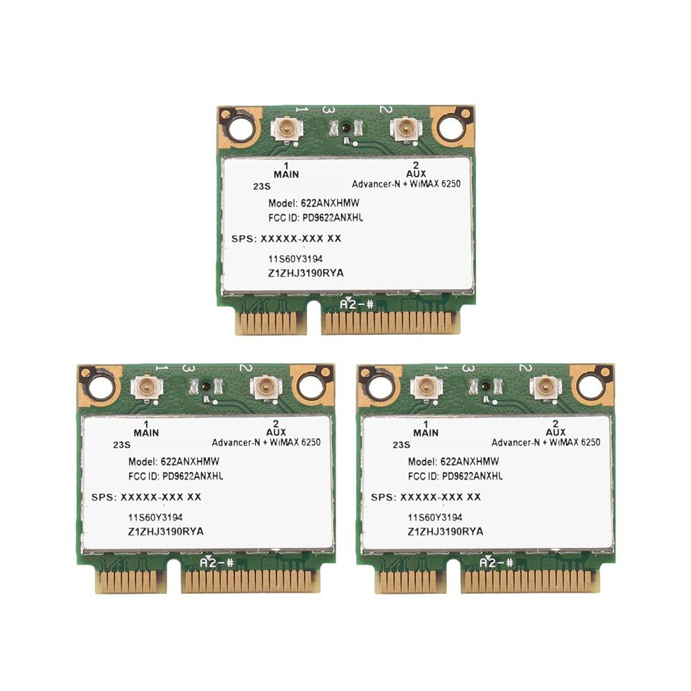 3X 6250An 622Anxhmw Wifi Card 300Mbps 2.4G & 5G Wifi Adapter For / Advanced-N 6250 6032948342519
