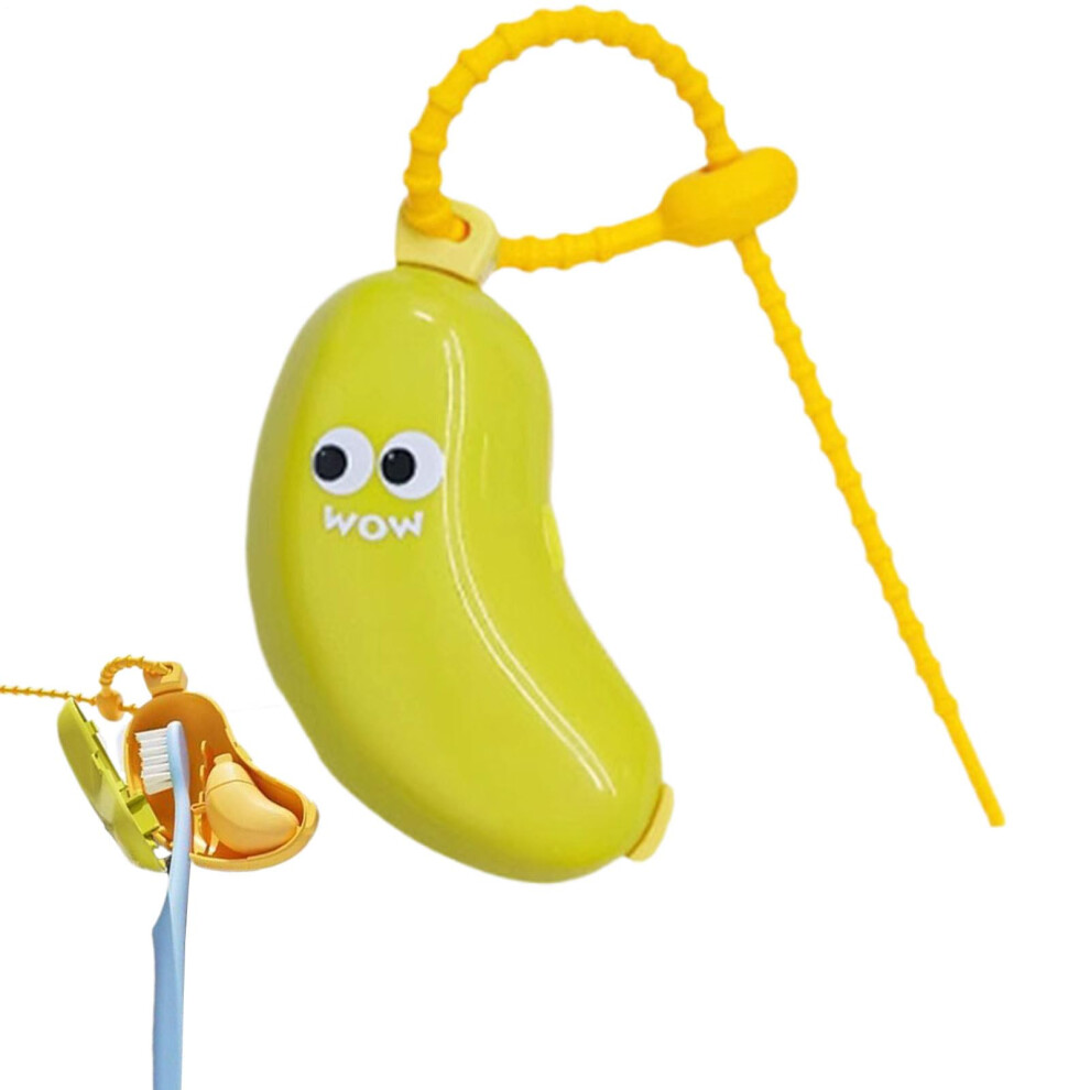 Green Toothbrush Cover With Hygienic Ventilated Design, Travelfriendly Pp Protection Case