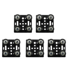 5X 3D Printer Aluminum 2020 V-Slot Plate Slide for Profiles V-Slot Five Roulette