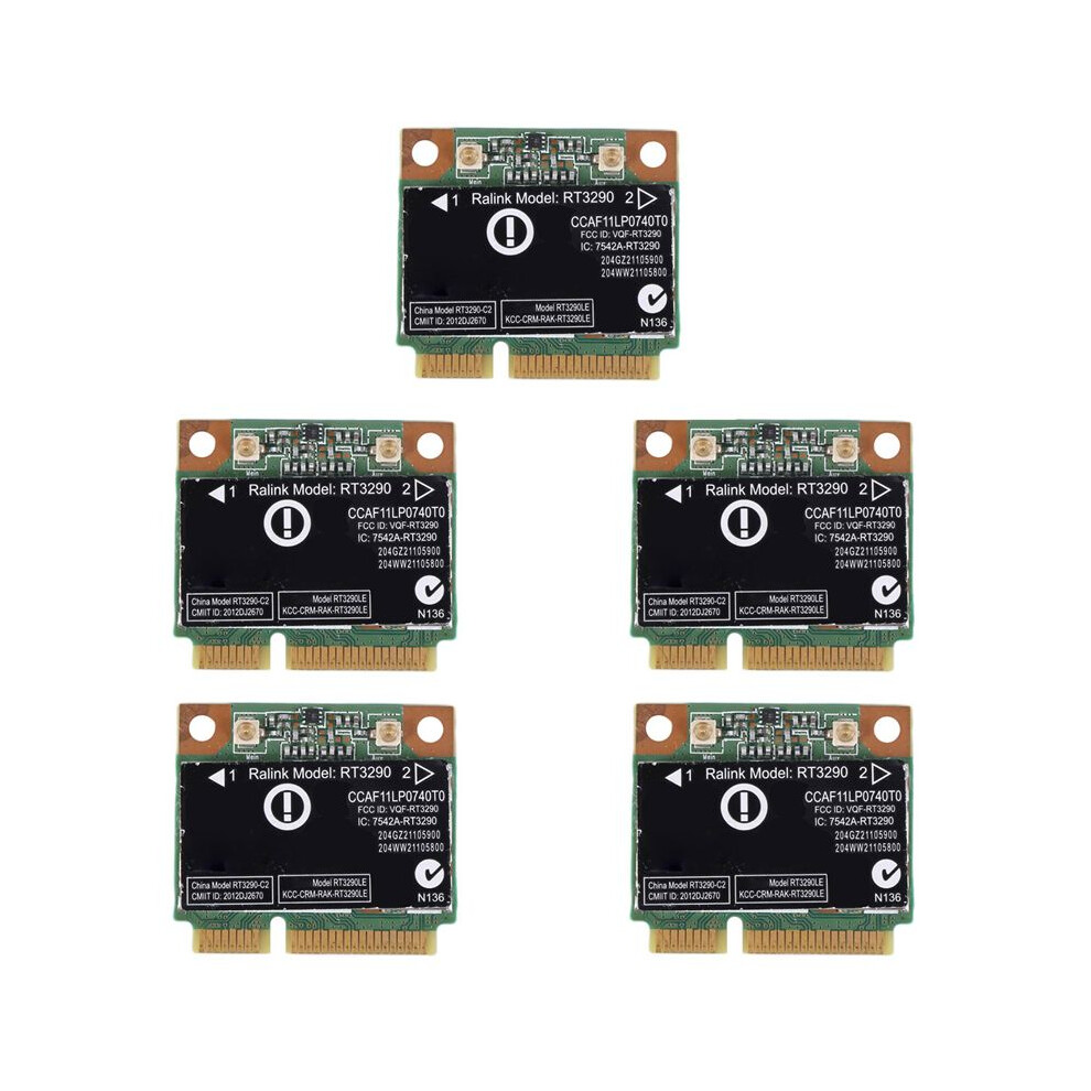 5X 150Mbps 2.4Ghz Rt3290 802.11B/G/N Wlan Wifi + Bt 3.0 Half Pci-E Card For Cq58 M4 M6 4445S Dv4 6033268244507