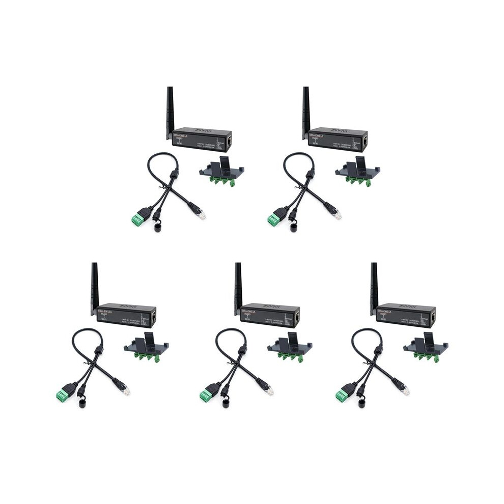5X Serial Port Rs485 To Wifi Device Server Module Converter Elfin-Ew11a-0 Modbus Protocol Data Transfer Via Wifi 6033015173210