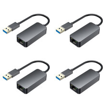 4X 2500Mbps USB C Ethernet A RJ45 2.5G Adaptador con Cable USB Tarjeta de Red LAN RJ45 para PC Portátil