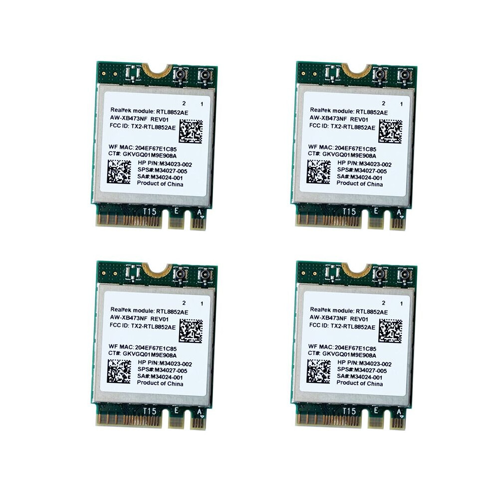 4X 2.4G 5G 802.11Ac/Ax Wireless Module Aw-Xb473nf Rtl8852ae Rtl8852 Wifi 6 Mu-Mimo Network Card 5.2 For Win 10 6031808926104