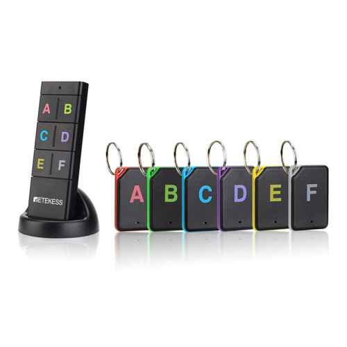 Retekess Wireless Key Finder RF Key Locator Pet Wallet Tracker Remote Control 3 RF Transmitter 18 Receiver for Camping