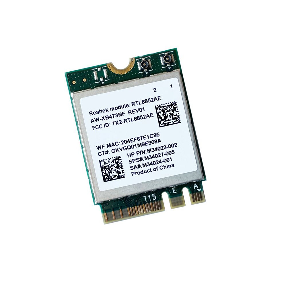 4X 2.4G 5G 802.11Ac/Ax Wireless Module Aw-Xb473nf Rtl8852ae Rtl8852 Wifi 6 Mu-Mimo Network Card 5.2 For Win 10 6032373640044