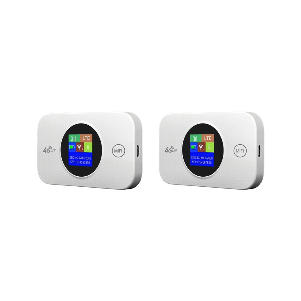 2X Mf968 4G Wifi Hotspot 4G Sim Wifi Router With Sim Card Slot 4G Lte Router Travel Wifi Router 3000Mah 150Mbps 4714005823354