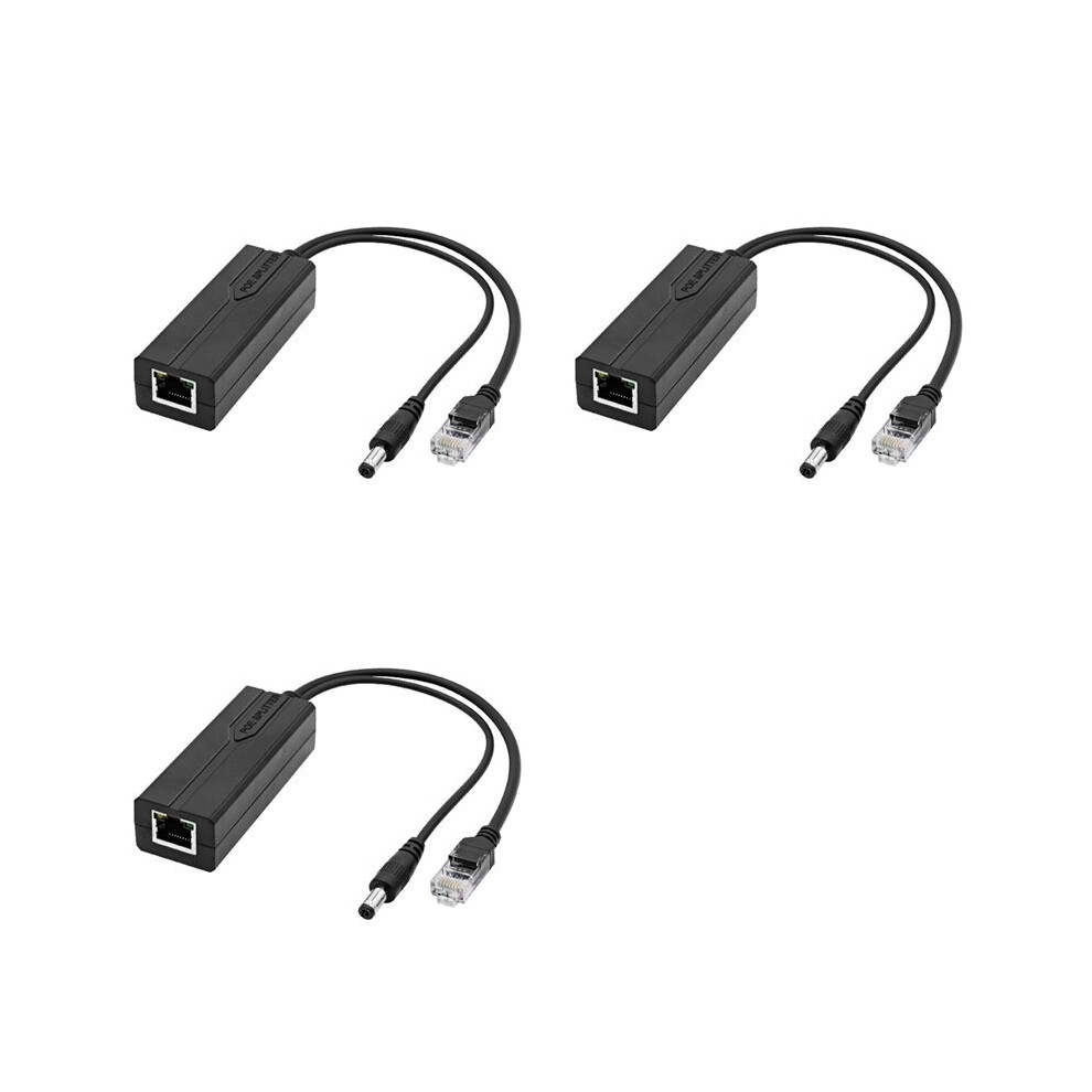 3X 48V To 5V Poe Splitter Adapter Active Adaptive Separator Isolated Injector 5.5X2.1mm Port For 100M Camera 6033887313905