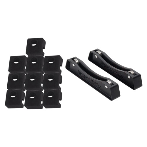 10Pcs 3D Printer Nozzle Silicone Socks Cover & 2Pcs 3D Printer Filament Holder Extra Smooth 3D Printing Pla Abs Bracket