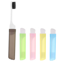 5pcs Travel Toothbrush Set with Soft Gentle Bristles and Compact Folding Design for Camping