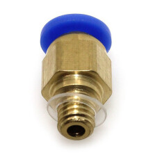 2 Meters PTFE PTFE Bowden Tube with PC4-M10 Straight Pneumatic Fitting Push to Connect + PC4-M6 Quick in Fitting