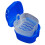 Denture Case with Dual Function Design, Compact Travel Denture Bath Box, Secure Snap Lock, Dark Blue 1