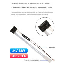 2X for P1P P1S Thermistor Ceramic Heater 24V 48W Heating Tube for 3D Printing Thermistor Hotend