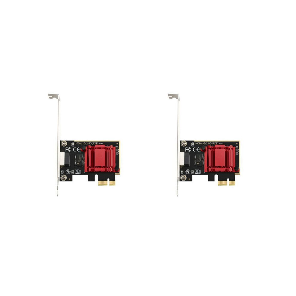 2X 2.5G Pci-E To Rj45 Network Card Wifi Receiver Gigabit Diskless Network Card Ethernet 2500Mbps 2.5Gbps For Pc 6033875121765