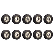 10 Piezas de PláStico Integrado 626ZZ Ventana Puerta Rueda U Ranura GuíA Polea 6278Mm Rodamiento de Bolas para Impresora 3D