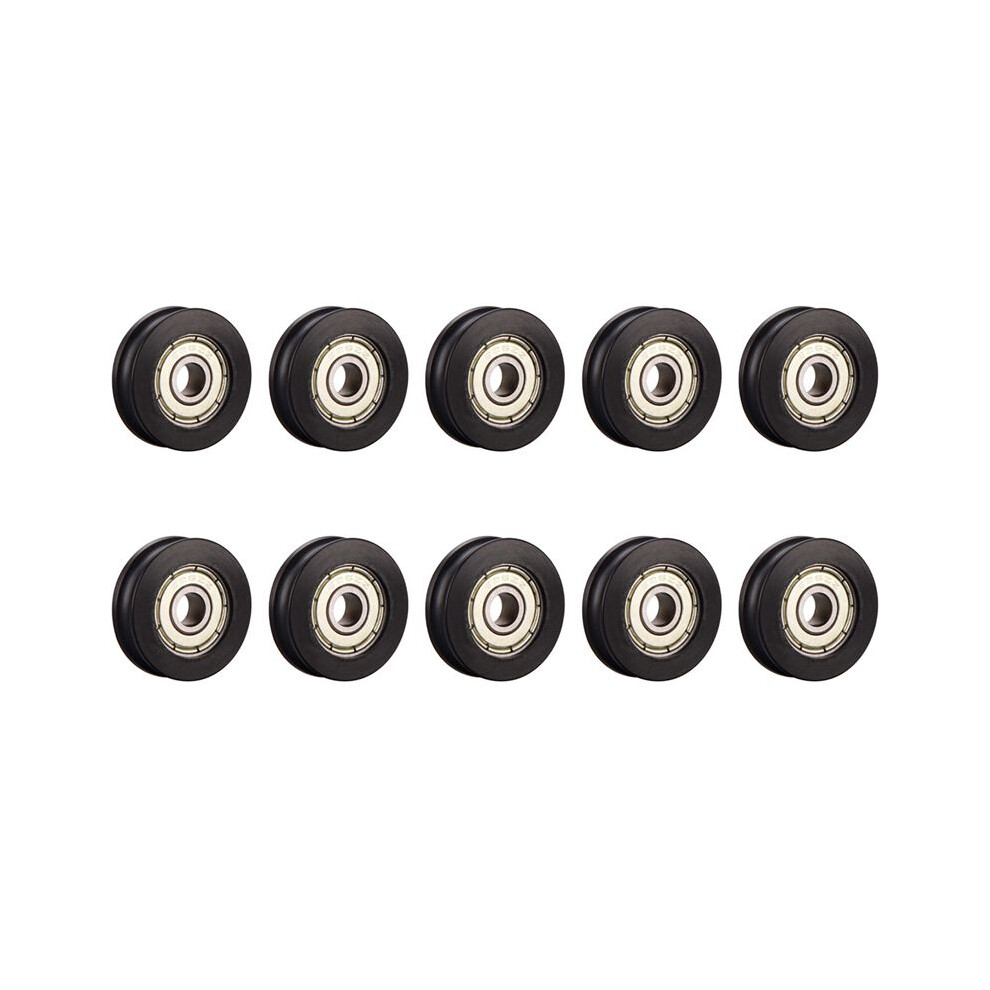 10 Pcs Plastic Embedded 626Zz Window Door Wheel U Guide Pulley 6278Mm Bearing For 3D Printer 4713089234117