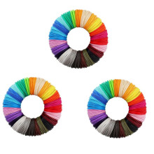 3D Printing Pen PCL Filament Refills 1.75mm, Pack of 60 Random Color, Low Melting Temp of 70, Gifts for Kids (200 FT)