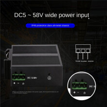 8X 5 Port 100Mbps Network Ethernet Industrial Grade Unmanaged Rail Type Industrial Network Splitter