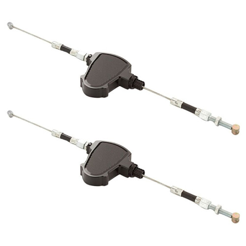 2X Universal Motorcycle Pull Wire Clutch Effort Saver Stunt Clutch Cable Easy System for    Black