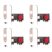 4X PCIE Card Gigabit Network Card 10/100/1000Mbps RJ45 Wired Network Card PCI-E Network Adapter LAN Card