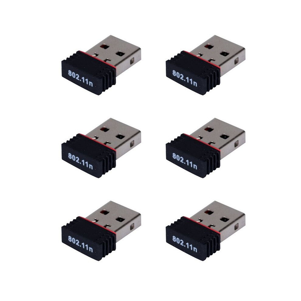 6X New Realtek Usb Wireless 802.11B/G/N Lan Card Wifi Network Adapter Rtl8188 6032093468430