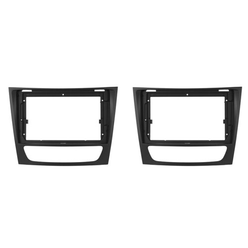 2X 2Din Car CD DVD Frame Audio Fitting Adaptor Dash Trim Kits Facia Panel 9 INCH for  E-Class W211 1999-2007
