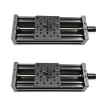 2X 3D Printer Z Axis Screw T8 Z Axis Diy C CNC Sliding Table 250mm Linear Actuator Kit-Black