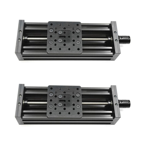 2X 3D Printer Z Axis Screw T8 Z Axis Diy C  CNC Sliding Table 250mm Linear Actuator Kit-Black