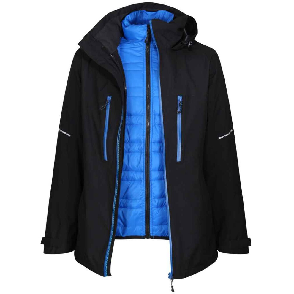 Regatta (Xl, Black/Oxford Blue) Mens X-Pro Evader Iii Padded Jacket