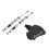 2X Universal Motorcycle Pull Wire Clutch Effort Saver Stunt Clutch Cable Easy System for    Black 2