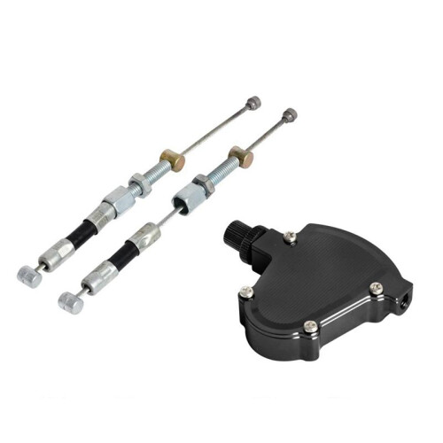 2X Universal Motorcycle Pull Wire Clutch Effort Saver Stunt Clutch Cable Easy System for    Black 1