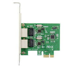 2X 2 RJ45 Port PCIe X1 Dual Gigabit Realtek 8111F+ ASM1082E Chipset Filter PCI-E Computer Lan Network Card 1000M