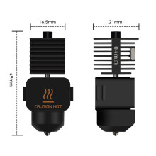 2X Hotend-Kit für  A1/A1  Fast Speed Hot End-Baugruppe, 0,4-Mm-Düse Aus Gehärtetem Stahl, 3D-Druckerteile