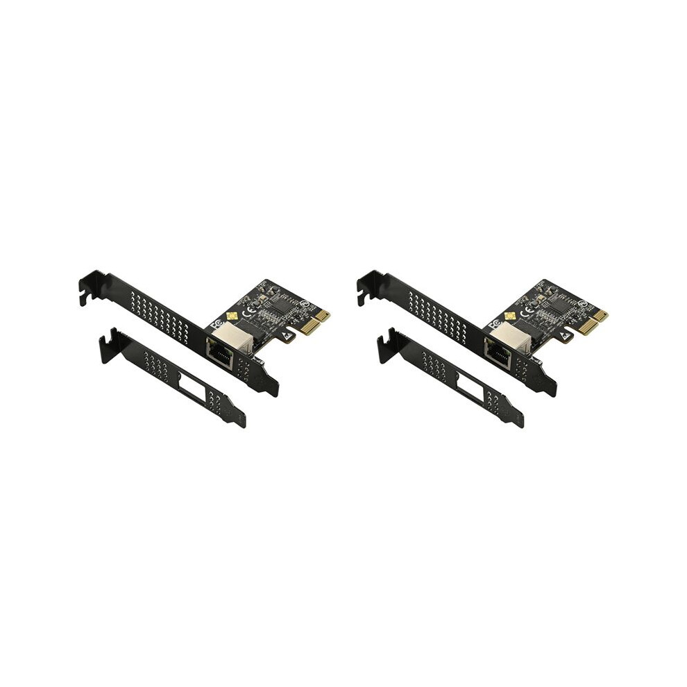 2X 5G Pci-E To Rj45 Network Card Rtl8126 Chip Gigabit Ethernet Pci Express Network Card 5000Mbps 1Gbps/5Gbps Black 6033646924625