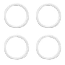 4Stück 5 M Pcl 1,75 mm Filament Niedrige Temperatur 3D Druck Stift Zubehör für 3D Drucker / 3D Drucker Stift (Weiß)