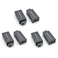 3 Par Gigabit 100/1000M A/B SC Ethernet Fiber  Media Converter Rj45 Transceptor Óptico 20KM Fibra