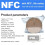 400 PCS NFC Tags Sticker with NTAG213 Chip Blank NFC Stickers Adhesive Labels RFID Tags Rewritable 144 Bytes Memory 4