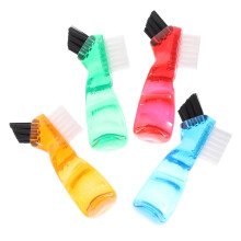 Denture Cleaning Brush Set 4pcs Double Ended Ergonomic Grip for False Teeth Travel and Home Use