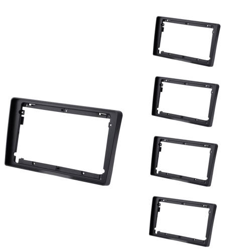 2X 2Din 9 Polegadas Controle de Carro para Painel de Rádio com Moldura de áudio para  Granta 2011 - 2017