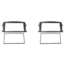 2X 2 Din Car Radio Fascia DVD Player Panel Kits Stereo Dash Frame for C CLK G CLASS Viano W203 W209 W463