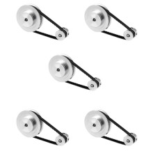 5X 2Gt Synchronous Wheel 1:3 Reduction Transmission Pulley Pulley Model Mechanical Belt for 3D Printer - 200X8X8mm