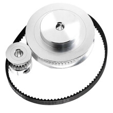 5X 2Gt Synchronous Wheel 1:3 Reduction Transmission Pulley Pulley Model Mechanical Belt for 3D Printer - 200X8X8mm