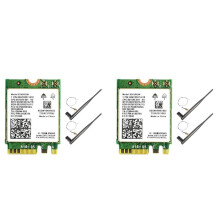 2X AC8265 WiFi Card+6DB Antenna Network Adapter for Jetson 300Mbps+867Mbps 2.4GHz 5GHz Dual Band NGFF BT4.2 Module