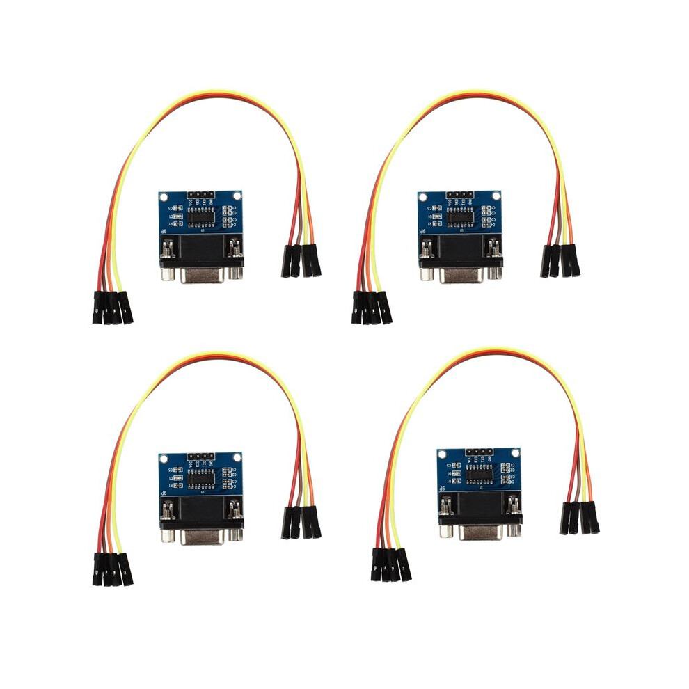 Max3232 Rs232 Serial Port To Ttl Converter Module Db9 Connector With 16 Jump Cables 6034161361032