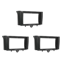 3X 2 Din Radio Fascia for Fortwo 2011-2015 DVD Stereo Frame Plate Adapter Mounting Dash Installation Bezel
